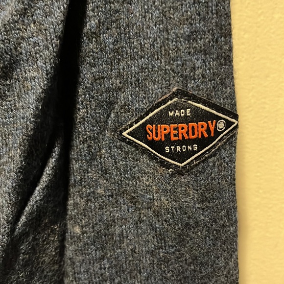 Super Dry men’s blue sweater in size L - Picture 3 of 4